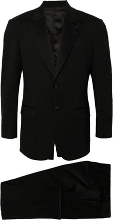 Lardini Smoking - Heren - Business pakken - Zwart - 3XL - Wol - Kostuums