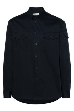 Alexander McQueen TAPE DETAIL CHINO COTTON SHIRT Size: 15+, colour: NA