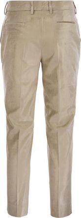 PT01 Womens New York - Velvet Trousers - Tan Cotton - Size EU 38 (Womens)