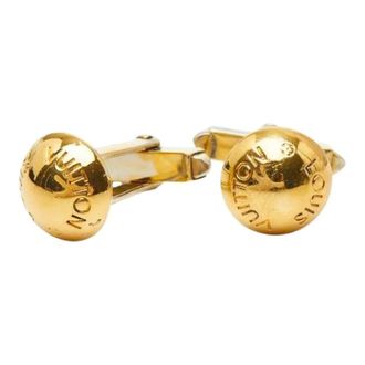 Louis Vuitton Pre-owned Jewellery, male, Yellow, Size: ONE SIZE Pre-owned Boutons de Manchette Clous Cufflinks