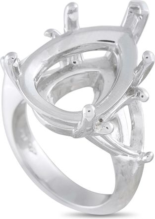 Luxury Bazaar Platinum Pear-Shape Mounting Ring MF17-082026