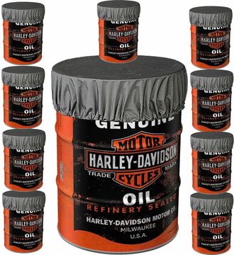 Quick-Star 10 St&uuml;ck Fasshaube 60cm Aus Polyester Pvc Schutzh&uuml;lle &Ouml;lfass Regentonne Stahlfass Fassabdeckung