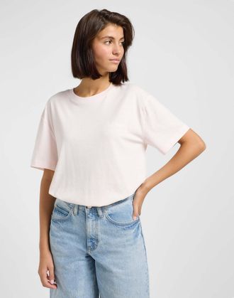 Lee T-Shirt LEE Lee T-Shirt Graphic Tee, Damen, Gr. XS, rosa, Obermaterial: 100% Baumwolle CO., Shirts T-Shirt