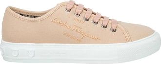 Ferragamo Salvatore Ferragamo Ladies Pink Lemonade Mediterr Low Cut Sneakers, Brand Size 10.5