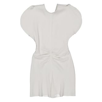 Victoria Beckham Gathered Waist Mini Dress, Brand Size 4 ( US Size 0 )