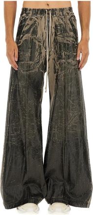 Rick Owens Geth Belas Broeken - Heren - Wijde Broeken - Zwart - L - Denim - Broeken