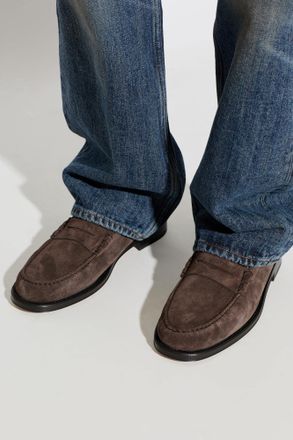 Tod's Leather Moccasins, Mens, Brown