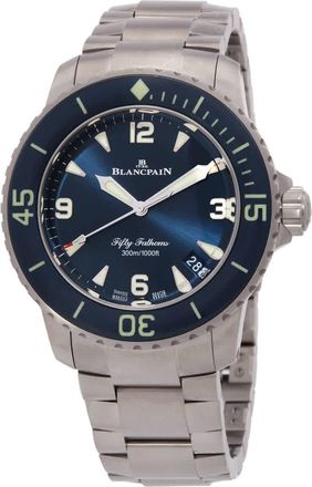 Blancpain Fifty Fathoms Automatic Blue Dial Mens Watch 5010 12B40 98S