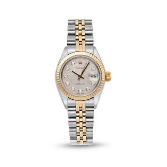 Rolex Pre-owned Rolex Datejust Automatic Chronometer Diamond Silver Dial Ladies Watch 179173 SDJ