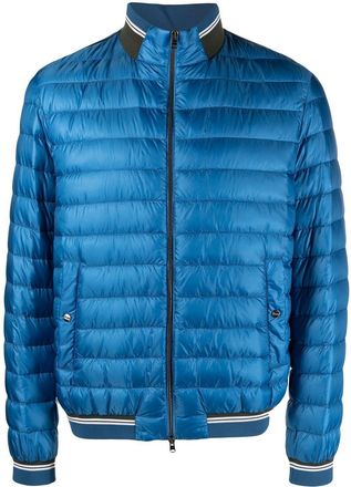 Herno padded down jacket - men - Polyamide/Feather Down/Polyamide - 50 - Blue