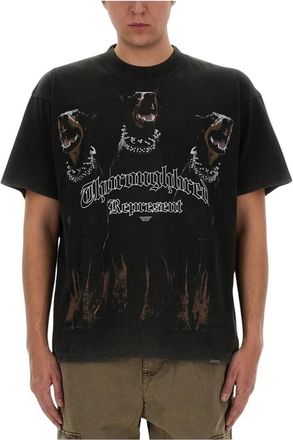 Represent Thoroughbred Grafisch T-shirt - Heren - T-shirts - Zwart - M - Katoen - Tops