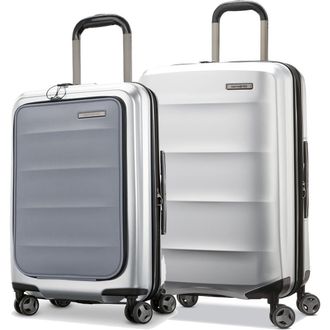 Samsonite Octiv 2-Piece Set (Pro 21/24) Hardside Spinner in Aluminum Silver at Nordstrom