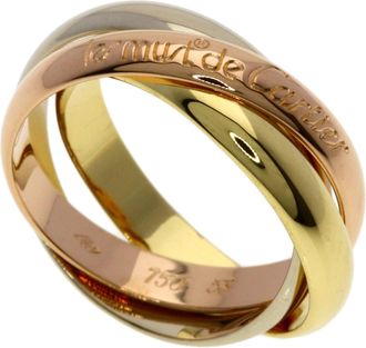 Cartier Trinity Yellow Gold (18K) Pink Gold (18K) White Gold (18K) Band Ring (Pre-Owned)