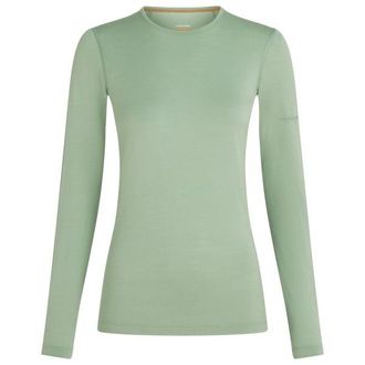 Icebreaker 200 Oasis L/S Crewe Merinounterw&auml;sche f&uuml;r Damen | gr&uuml;n