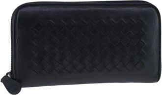 Bottega Veneta Pre-owned Wallets, female, Black, Size: ONE SIZE Pre-owned Vintage Leather Wallet