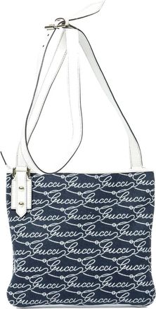 Gucci Borsa a spalla con logo - Blu