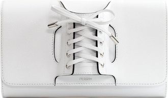 Perrin Paris La Corsette Clutch Classic in White /Black at Nordstrom