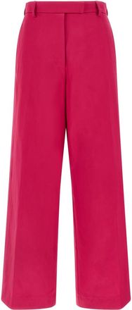 Dries Van Noten Fuchsia Straight Flat Front Pants