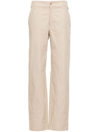Moschino Chino met logo - Beige