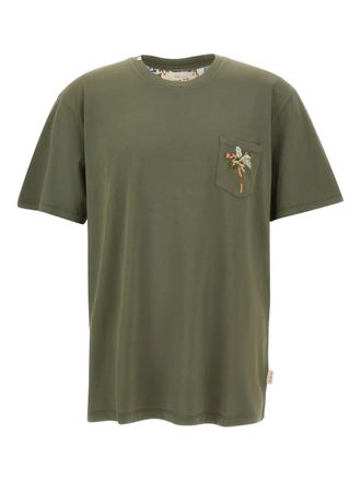Bob T-shirt girocollo con ricamo - Verde