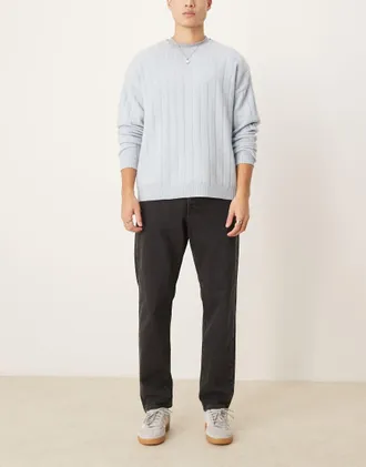 Selected Cole - Jeans affusolati regular fit neri-Nero