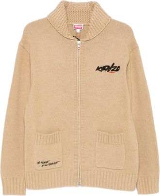 Kenzo Cardigan con zip - Toni neutri