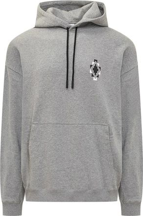 Marcelo Burlon Bandana Hoodie - Heren - Hoodies - Grijs - S - Katoen - Hoodies & sweatvesten