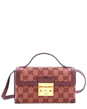 Gucci Padlock Top Handle Bag Gg With Mini (Authentic Pre-Loved)