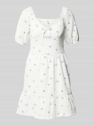 Only Minikleid mit Puff&auml;rmeln Modell HILLARY in Weiss, Gr&ouml;&szlig;e XL