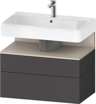 Duravit Duravit - Qatego Mueble Bajo Lavabo, 1 Extra&iacute;ble Y 1 Caj&oacute;n