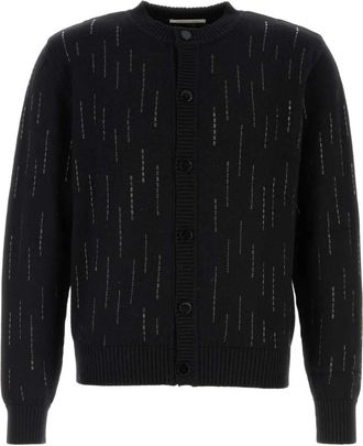 Ernest W. Baker Cardigans, male, Black, Size: L Wool Cardigan