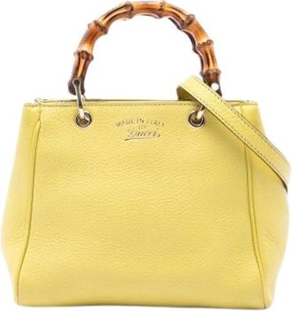 Gucci Pre-owned Bamboo Satchel - - Pre-owned - Donna - Giallo - ONE SIZE