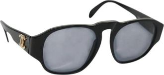Chanel Pre-owned Accessories, female, Black, Size: ONE SIZE Pre-owned Vintage Sunglasses