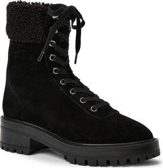 Paige Briar Faux Shearling Bootie in Black at Nordstrom, Size 10.5