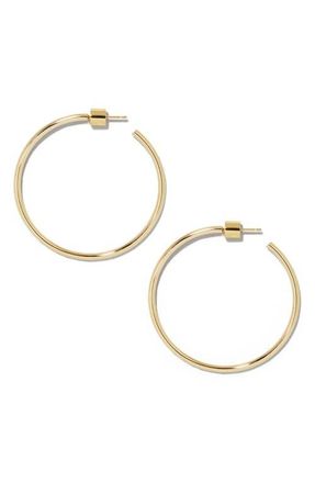 Jennifer Fisher Thread Baby Hoops, 1.5-Inch in Gold at Nordstrom