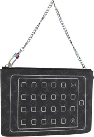 Louis Vuitton Pre-owned Fragment i Phone Case - Dames - Vintage Clutch - Zwart - ONE Size - Vintage