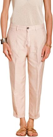 Mason's Linda Summer Chino Broek - Dames - Chinos - Roze - XS - Linnen - Broeken
