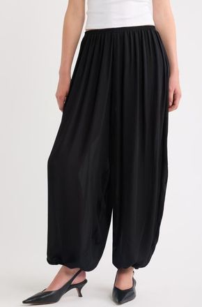 Frame Denim The Silk Balloon Pants in Black at Nordstrom, Size X-Small