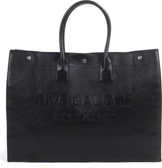 Saint Laurent Black Leather Tote Bag (Pre-Owned)