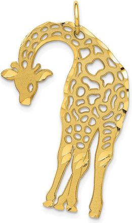 Diamond2Deal 10k Yellow Gold Giraffe Charm