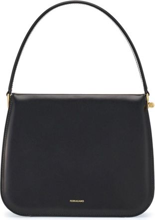 Ferragamo Semi-rigid leather bag - women - CALFSKIN/CALFSKIN - One Size - Black