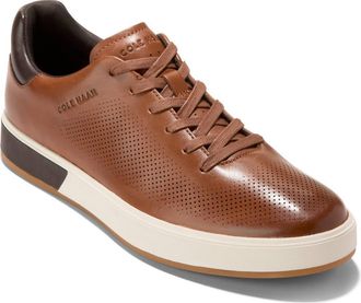 Cole Haan GrandPro Angleace Sneaker in British Tan/Dark Chocolate at Nordstrom, Size 10.5