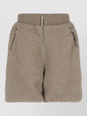 Entire studios straight shorts textured fabric side pockets