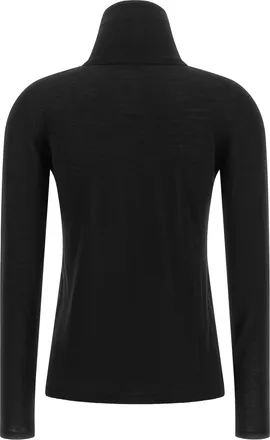 Max Mara Virgin Wool Turtleneck Sweater - Black