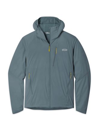 Stio | Mens Dawner Hooded Jacket, Size Extra Large in Stormy Weather