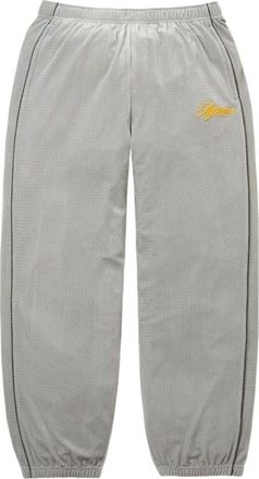 SUPREME SS26 Velour Mesh Track Pant Silver SUP-SS26-128-SLV
