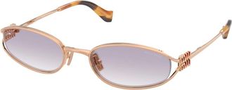 Miu Miu MU C51S Zonnebril - Dames - Accessoires - Geel - Maat: 54 MM
