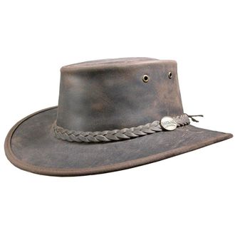 Barmah Foldaway Bronco Hat - Dark Brown Extra Extra Large/Brown