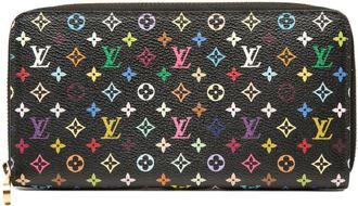 Louis Vuitton Black Multi-Color Pvc Leather Long Wallet (Bi-Fold) (Pre-Owned)