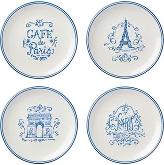 Certified International Bistro Set Of 4 Salad Plates